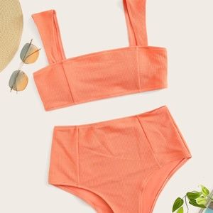 High Waisted Peach Bikini